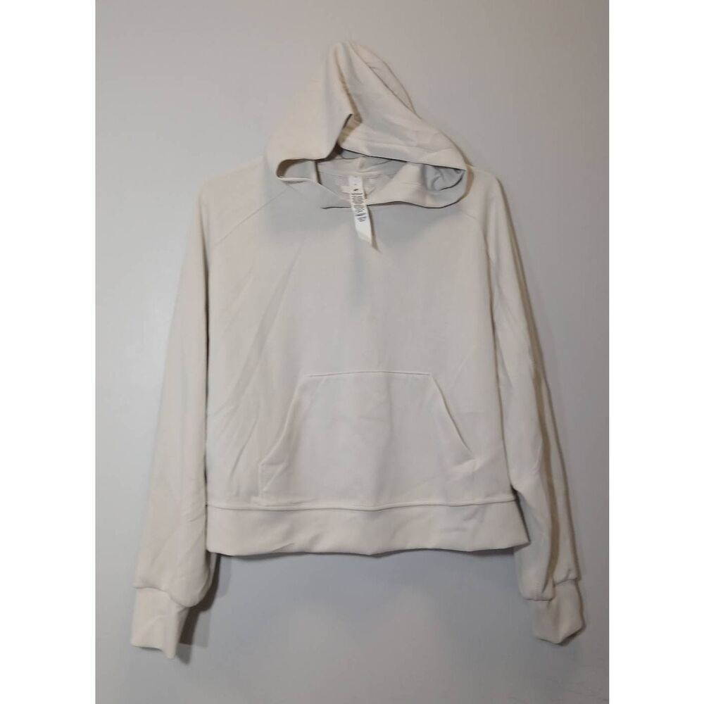 Lululemon womens size 8 softstreme hoodie sweatshirt bone cream boxy